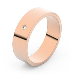 Zlatý snubní prsten FMR 1G55 z růžového zlata, S2