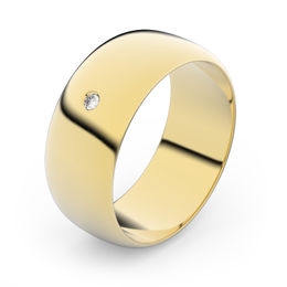 Zlatý snubný prsteň FMR 3C75 zo žltého zlata, S2