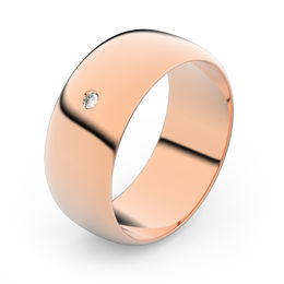 Zlatý snubní prsten FMR 3C75 z růžového zlata, S2