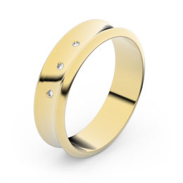 Zlatý snubní prsten FMR 5A50 ze žlutého zlata, S3