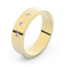 Zlatý snubní prsten FMR 1G50 ze žlutého zlata, S3