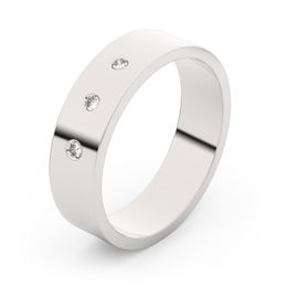 Zlatý snubní prsten FMR 1G50 z bílého zlata, S3