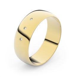 Zlatý snubný prsteň FMR 9A60 zo žltého zlata, S3