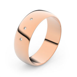 Zlatý snubní prsten FMR 9A60 z růžového zlata, S3
