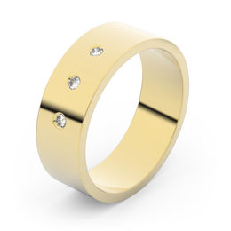 Zlatý snubný prsteň FMR 1G60 zo žltého zlata, S3
