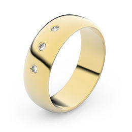 Zlatý snubný prsteň FMR 3A60 zo žltého zlata, S3