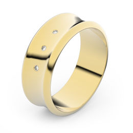 Zlatý snubný prsteň FMR 5B70 zo žltého zlata, S3