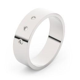 Zlatý snubní prsten FMR 1G55 z bílého zlata, S3