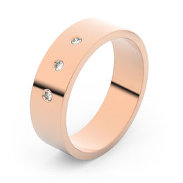 Zlatý snubný prsteň FMR 1G55 z ružového zlata, S3