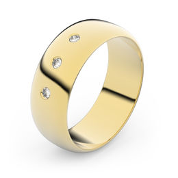 Zlatý snubný prsteň FMR 3B65 zo žltého zlata, S3