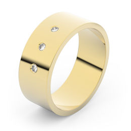 Zlatý snubný prsteň FMR 1G70 zo žltého zlata, S3