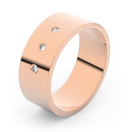 Zlatý snubní prsten FMR 1G70 z růžového zlata, S3