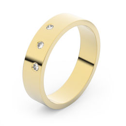Zlatý snubný prsteň FMR 1G45 zo žltého zlata, S4