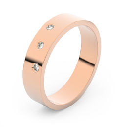 Zlatý snubní prsten FMR 1G45 z růžového zlata, S4