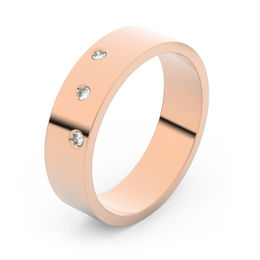 Zlatý snubní prsten FMR 1G50 z růžového zlata, S4