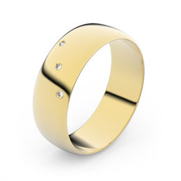 Zlatý snubný prsteň FMR 9A60 zo žltého zlata, S4