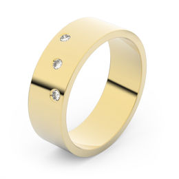 Zlatý snubní prsten FMR 1G60 ze žlutého zlata, S4