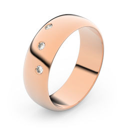 Zlatý snubní prsten FMR 3A60 z růžového zlata, S4