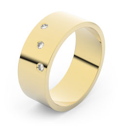 Zlatý snubný prsteň FMR 1G70 zo žltého zlata, S4