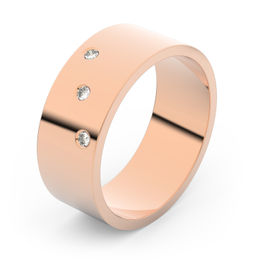 Zlatý snubní prsten FMR 1G70 z růžového zlata, S4