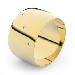 Zlatý snubný prsteň FMR 9C110 zo žltého zlata, S4