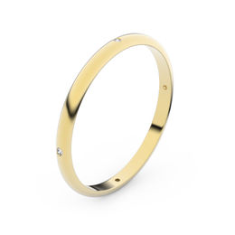 Zlatý snubní prsten FMR 4I17 ze žlutého zlata, S6