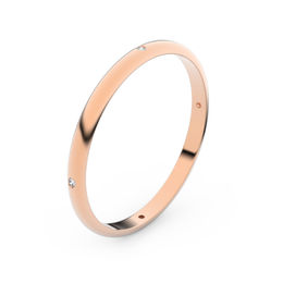 Zlatý snubný prsteň FMR 4I17 z ružového zlata, S6