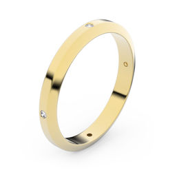Zlatý snubný prsteň FMR 6A30 zo žltého zlata, S6