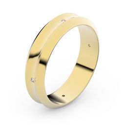 Zlatý snubný prsteň FMR 4B45 zo žltého zlata, S6