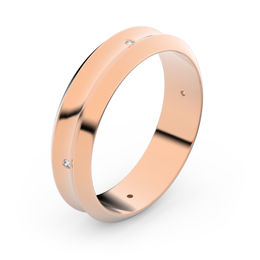 Zlatý snubní prsten FMR 4B45 z růžového zlata, S6