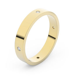 Zlatý snubný prsteň FMR 1G35 zo žltého zlata, S6