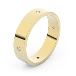 Zlatý snubný prsteň FMR 1G45 zo žltého zlata, S6