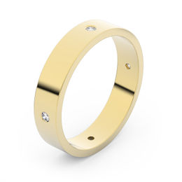Zlatý snubný prsteň FMR 1G40 zo žltého zlata, S6
