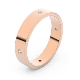 Zlatý snubní prsten FMR 1G40 z růžového zlata, S6