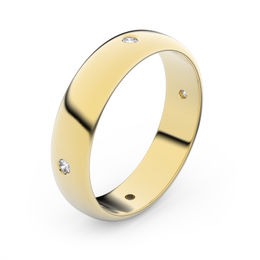 Zlatý snubní prsten FMR 2D45 ze žlutého zlata, S6