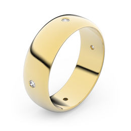 Zlatý snubný prsteň FMR 3A60 zo žltého zlata, S6