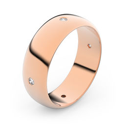 Zlatý snubní prsten FMR 3A60 z růžového zlata, S6