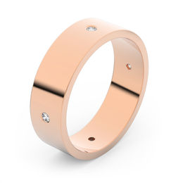 Zlatý snubní prsten FMR 1G55 z růžového zlata, S6