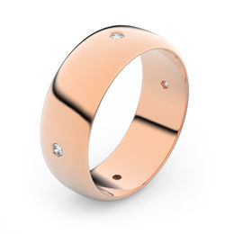 Zlatý snubní prsten FMR 3B65 z růžového zlata, S6