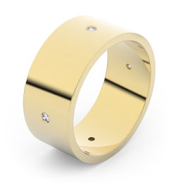 Zlatý snubný prsteň FMR 1G80 zo žltého zlata, S6