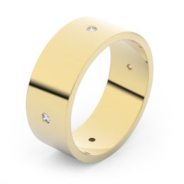 Zlatý snubný prsteň FMR 1G70 zo žltého zlata, S6