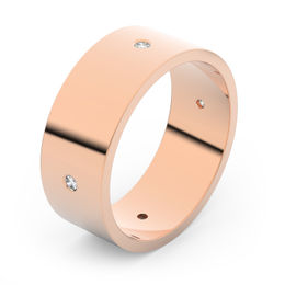 Zlatý snubní prsten FMR 1G70 z růžového zlata, S6