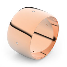 Zlatý snubný prsteň FMR 9C110 z ružového zlata, S6