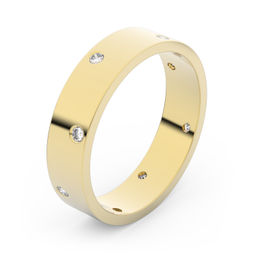 Zlatý snubný prsteň FMR 1G45 zo žltého zlata, S7