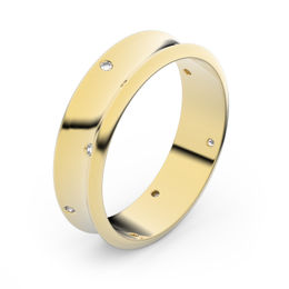 Zlatý snubný prsteň FMR 5A50 zo žltého zlata, S7