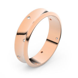 Zlatý snubní prsten FMR 5A50 z růžového zlata, S7