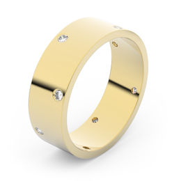 Zlatý snubný prsteň FMR 1G60 zo žltého zlata, S7