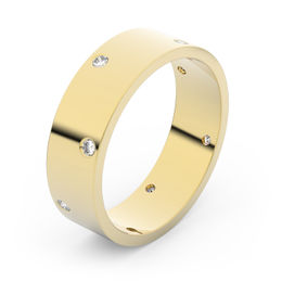 Zlatý snubní prsten FMR 1G55 ze žlutého zlata, S7