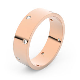 Zlatý snubní prsten FMR 1G55 z růžového zlata, S7