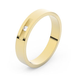 Zlatý snubný prsteň FMR 1G35 zo žltého zlata, S8
